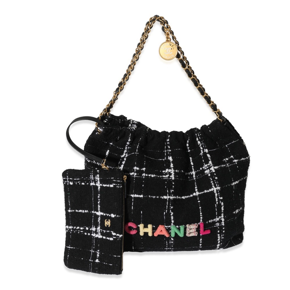 Chanel 22 *RARE* Medium Tweed Multicolor GHW w/ Pouch